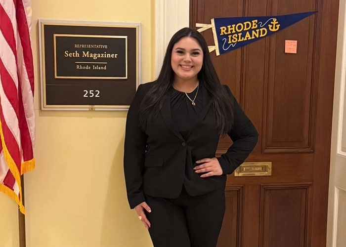 Gianna Rose at the office of U.S. Rep. Seth Magaziner in Washington, D.C.