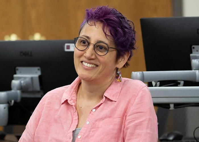 Sandra Escobar Cortés during the SWRK 200 class at the Hub