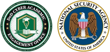 DoD Cyber Academic Engagement Office logo and National Security Agency logo