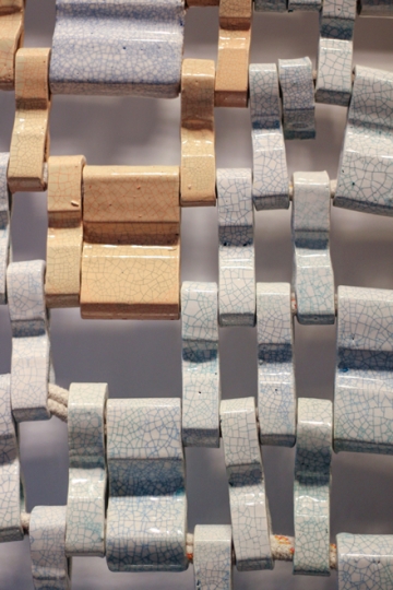 Close up photograph of a ceramic artwork