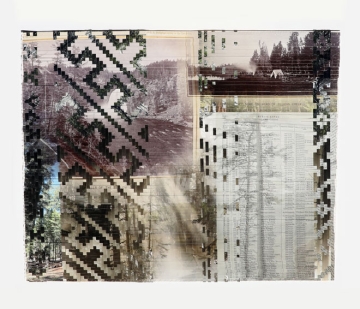 Weaving with both historic and contemporary photographs and text