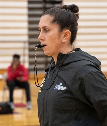 Women's basketball coach, Jenna Cosgrove