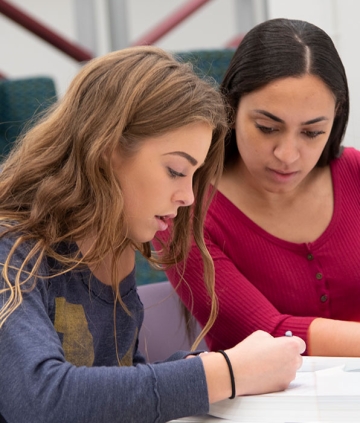Students reading together