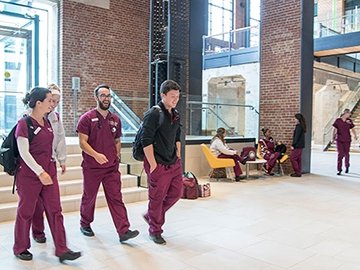 Students entering the Rhode Island Nursing Education Center