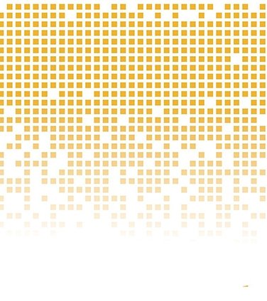 Digital pixels filling in and increasing in opacity