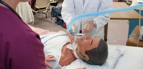 Mannequin under anesthesia