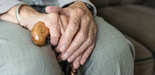 Elderly hands