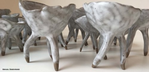 Ceramics by student Abigail Dandurand