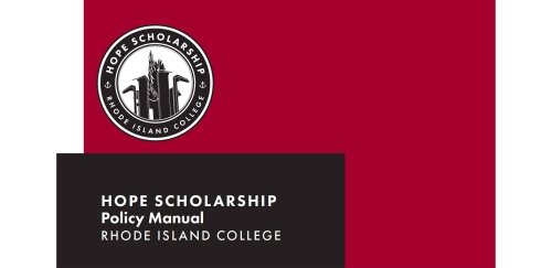RIC Hope Scholarship Policy Manual