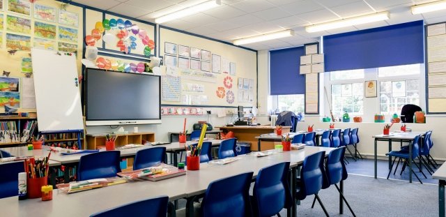 view of a smart classroom